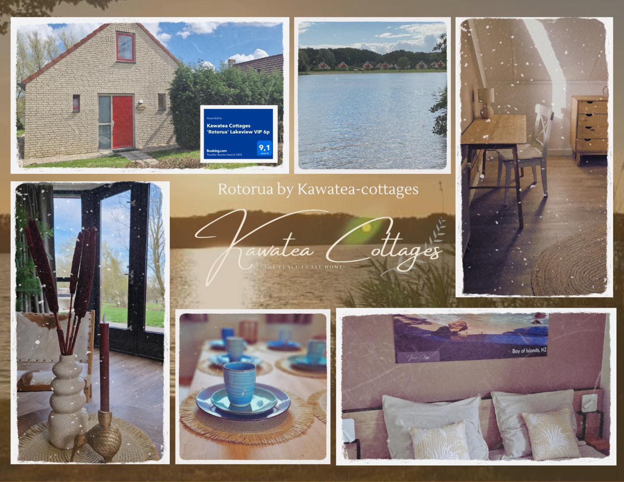 Lakeview 'Rotorua' 4-6 Pers By Kawatea Cottages Ewijk Exteriör bild